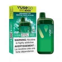 Disposable -- Vuse Go 8000 Spearmint Ice 20mg